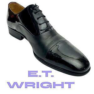 E.T. Wright Men’s Black Patent Leather Oxford Dress Shoes Size 10.5B EUC